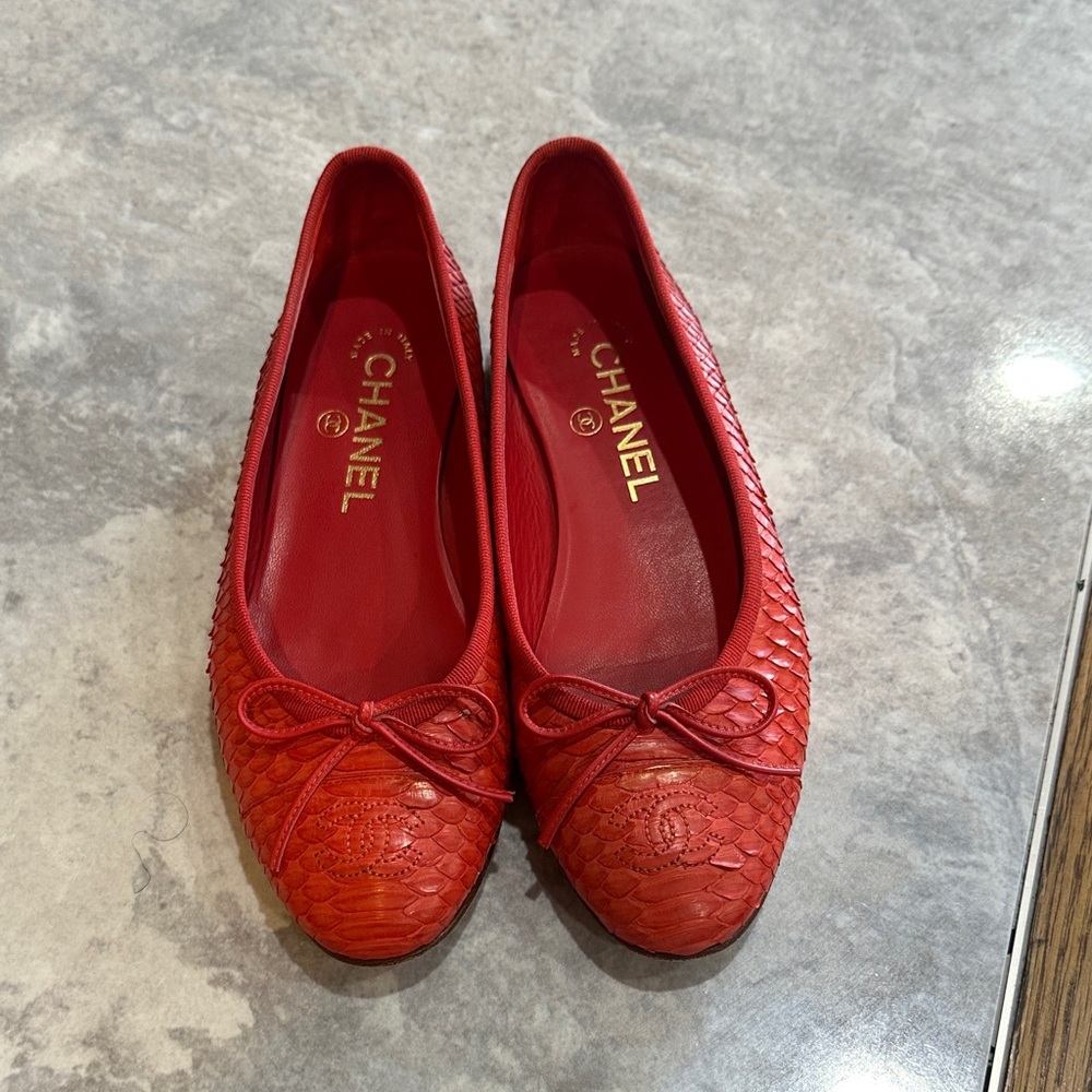 CHANEL BALLERINAS - ROUGE CLAIR - Picture 2 of 9